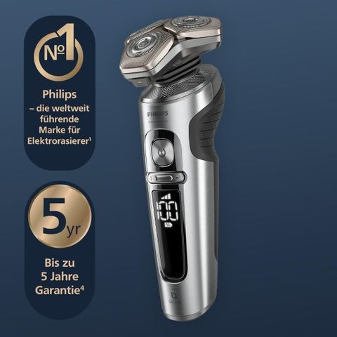 Máy Cạo Râu Philips Series 9000 SP9871/22 Cao Cấp - Công Nghệ NanoTech DualPrecision, Cạo Sát Da, Chất Liệu Titan, Sạc Qi