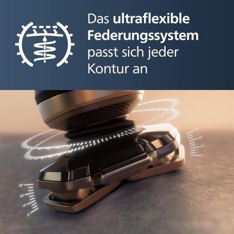 Máy Cạo Râu Philips Series 9000 SP9871/22 Cao Cấp - Công Nghệ NanoTech DualPrecision, Cạo Sát Da, Chất Liệu Titan, Sạc Qi