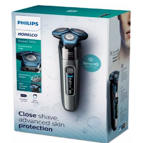 Máy Cạo Râu Philips 7100 S7788/82 - Cạo ướt và khô, Chống thấm nước, Lưỡi dao SkinProtect, Thiết kế tiện lợi, Sạc nhanh 5 phút