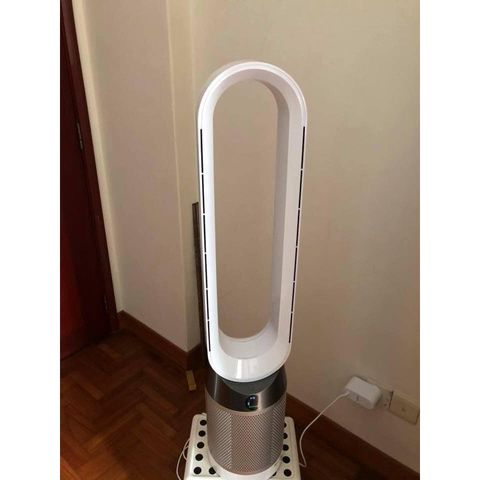 Quạt Không Cánh Dyson Pure Cool TP04 - Làm Mát và Lọc Không Khí Hiện Đại, Điều Khiển Từ Xa, Chế Độ Thổi Ngược Gió