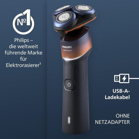 Máy cạo râu điện Philips Series 5000X - Công nghệ ComfortCut, Chống nước IPX7, Pin sạc nhanh 50 phút, Thiết kế hiện đại