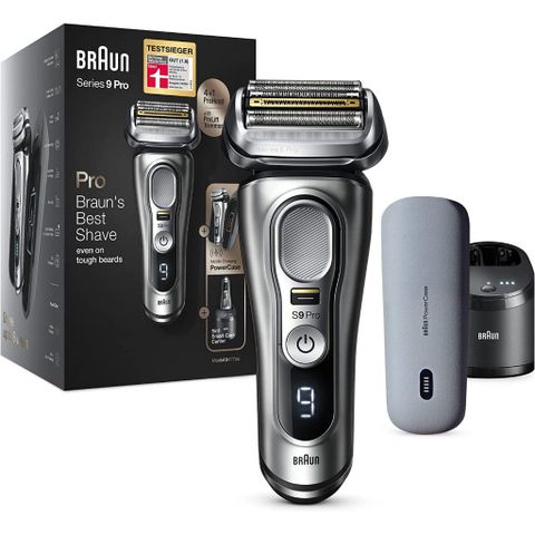 Máy Cạo Râu Braun Series 9 Pro Premium 9477 - Công Nghệ ProLift, Sạc Pin Đến 6 Tuần, Chống Nước 100% từ Đức
