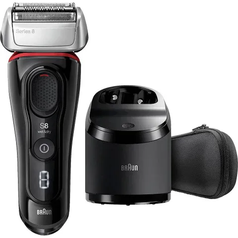 Máy Cạo Râu Braun Series 8 8380cc - Công Nghệ Sonic, Cạo Khô & Ướt, Làm Sạch Tự Động, Chất Lượng Đức