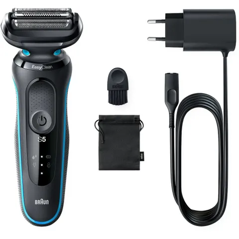 Máy Cạo Râu Braun Series 5 51-M1000s - Công nghệ Đức, Pin Li-ion, Cạo Khô & Ướt, Dễ Dàng Làm Sạch, Bảo Hành 12 Tháng
