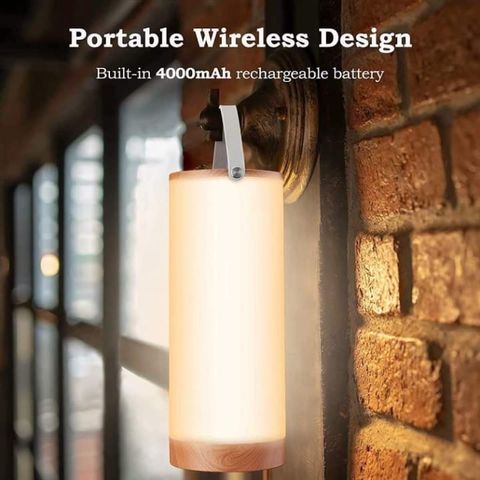 Đèn Sạc Pin Đa Năng Tao Tronics - Đèn Camping Thời Trang, Pin 4000mAh, Thời Gian Sử Dụng 7-110h, Tiện Lợi Cho Tiệc Ngoài Trời và Cắm Trại