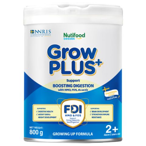 Sữa bột Nutifood Sweden GrowPLUS+ Tiêu Hóa (Xanh Nhạt) - Tiêu hóa khỏe, tăng cân Lon 800g