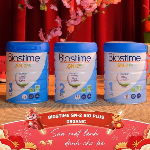 Sữa Organic Biostime SN-2 Bio Plus Premium Organic Số 1 2 3 Sữa Bột Cân Bằng Hệ Tiêu Hóa Bé -Sữa Tăng Sức Đề Kháng Cho T