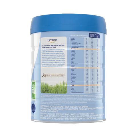 Sữa Organic Biostime SN-2 Bio Plus Premium Organic Số 1 2 3 Sữa Bột Cân Bằng Hệ Tiêu Hóa Bé -Sữa Tăng Sức Đề Kháng Cho T