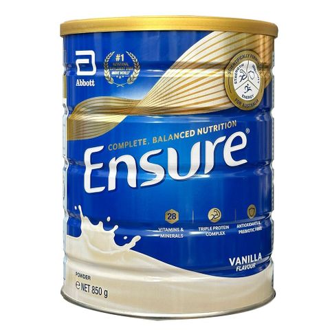 Sữa Bột Ensure Úc Vị Vani 850g Dành Cho Người Cao Tuổi, Người Suy Nhược Cơ Thể