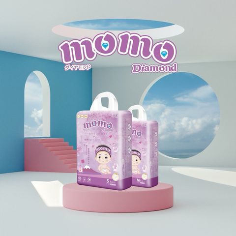 Bỉm Quần/Dán Momo Nature/ Diamond Siêu Thấm Hút Chống Hăm Cho Bé  S64,M62,M60,L54,XL50,XXL48,XXXL46.