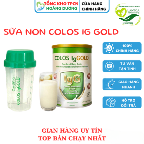 Colos IgGold  - Sữa non kháng thể Newzeland – 450gr – Chính hãng