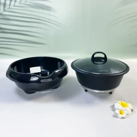 Nồi Lẩu Điện Đa Năng 5L LocknLock EJP331BLK 1650W, Nắp Kính Chịu Nhiệt, Thiết Kế Sang Trọng, Tiết Kiệm Năng Lượng 2 Năm Bảo Hành