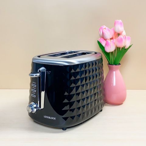 Máy Nướng Bánh Mì LocknLock EJB222BLK 850W Máy Nướng Bánh Sanwith - Bảo Hành 2 Năm