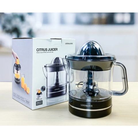 Máy Vắt Cam LocknLock EJJ236 (700ml) 40W Màu Đen - Máy Xay Trái Cây Tiện Lợi, Thiết Kế Gọn Nhẹ Cho Bếp Thêm Sang Trọng
