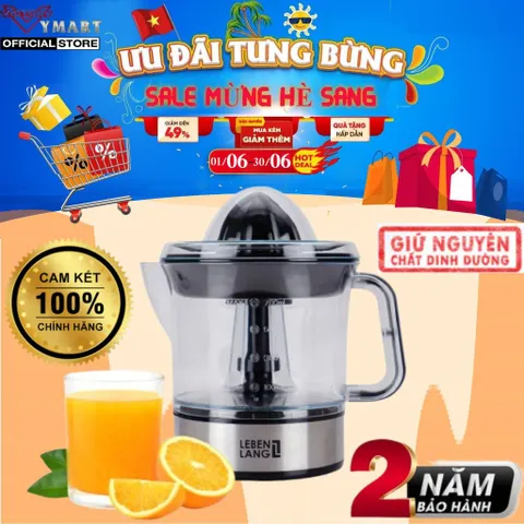 ( Bảo Hành 2 năm ) Máy Vắt Cam Lebenlang LB389 - 700ml - 40W Thương Hiệu Đức - Hàng Chính Hãng