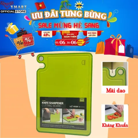 Thớt Kháng Khuẩn LocknLock CSC401 với Chức Năng Mài Dao, Dụng Cụ Nhà Bếp Thông Minh và An Toàn cho Gia Đình