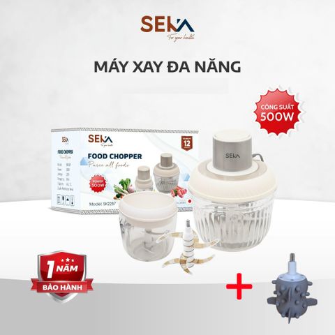 Máy Xay Thịt Đa Năng SEKA SK2287 - 2 Cối Thủy Tinh, 500W, Bộ Dao Thay Thế - Thiết Kế An Toàn, Tiện Lợi Cho Bếp Trong Mọi Gia Đình