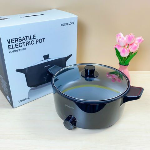 Nồi Lẩu Điện Đa Năng LocknLock EJP331BLK 5L - Nồi Điện Mini EJP316BLK 1.2L và EJP156MIT 2L - Tiết Kiệm Điện, Đa Chức Năng