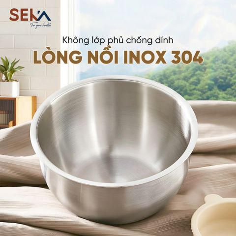 Nồi Cơm Tách Đường SEKA SK1009 - Lòng Nồi Inox, Dung Tích 1.8L, Chức Năng Đa Dạng, Hàng Chính Hãng, An Toàn Cho Sức Khỏe