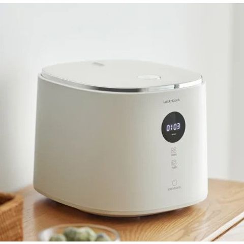 Nồi Cơm Điện LocknLock Bianco Nemo 1.2L EJR384IVY - 6 Chế Độ, Màn Hình LCD, Bảo Hành 2 Năm, Thiết Kế Sang Trọng, Dễ Vệ Sinh