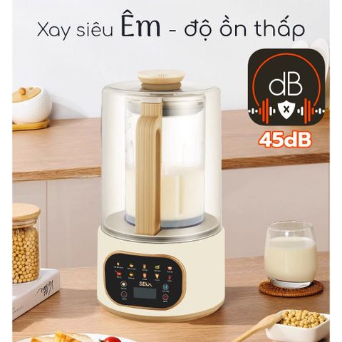 Máy Làm Sữa Hạt SEKA E500 Chống Ồn 1,5L - Đa Năng 10 Chức Năng, Bảo Hành 2 Năm - Thiết Kế Sang Trọng, An Toàn, Tiêu Chuẩn Nhật Bản