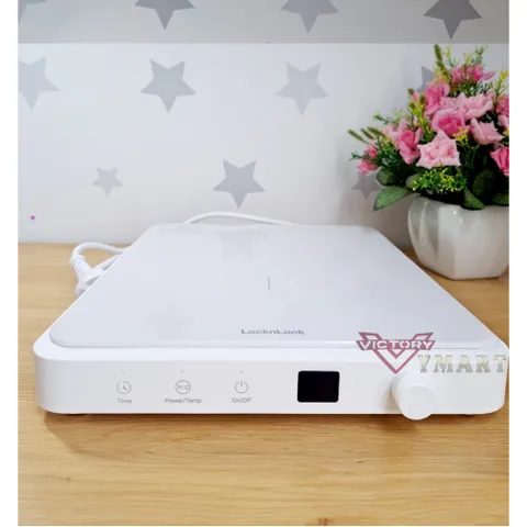 Bếp Điện Từ LocknLock Bianco Slim Induction Cooker EJI146WHT Siêu Mỏng, Đa Chế Độ - Hàng Chính Hãng
