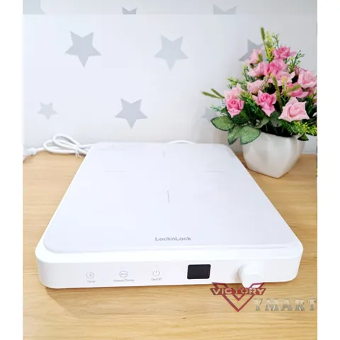 Bếp Điện Từ LocknLock Bianco Slim Induction Cooker EJI146WHT Siêu Mỏng, Đa Chế Độ - Hàng Chính Hãng