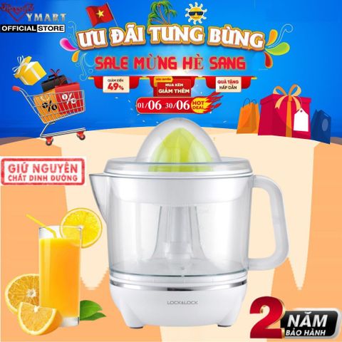 Máy Vắt Cam LocknLock EJJ231 (40W) 0,7L - Thiết Kế Gọn Nhẹ, Hiện Đại, Bảo Hành 2 Năm, Dễ Sử Dụng, Chất Liệu Bền Đẹp