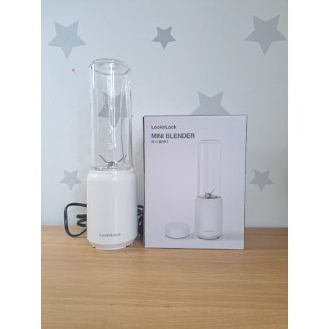 Máy Xay Sinh Tố Mini Blender LocknLock EJM433WHT 280ml - Thiết Kế Nhỏ Gọn, Công Suất 150W, Bảo Hành 2 Năm, Dễ Dàng Sử Dụng