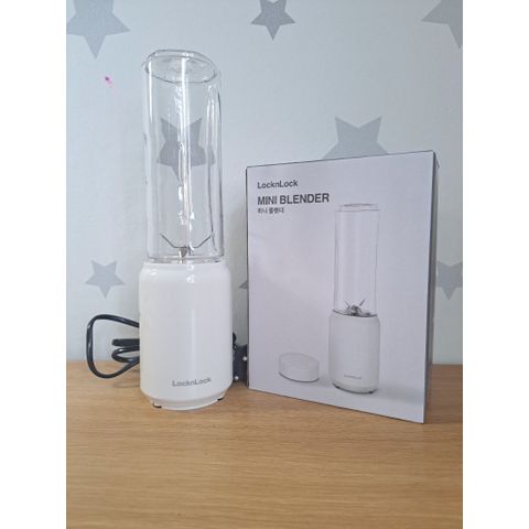 Máy Xay Sinh Tố Mini Blender LocknLock EJM433WHT 280ml - Thiết Kế Nhỏ Gọn, Công Suất 150W, Bảo Hành 2 Năm, Dễ Dàng Sử Dụng