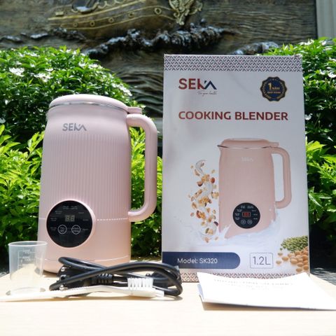 Máy Làm Sữa Hạt Mini SEKA SKG450 (Model Cũ SK320) Đa Năng 8in1 - 1.2L - Công Suất 800W, Lưỡi Dao Inox 10 Cánh, Bảo Hành 2 Năm