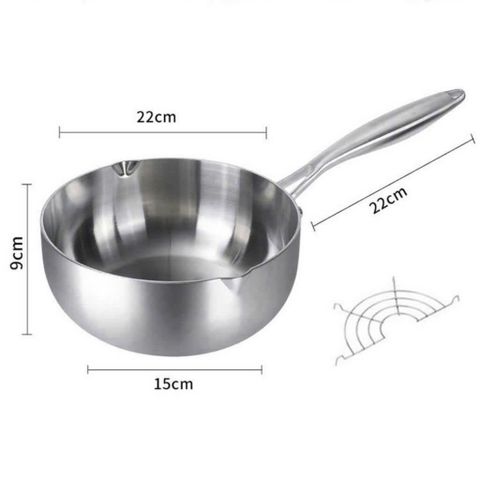 (Tặng Kèm Vỉ Gác Dầu) Chảo Sâu Lòng Chống Dính Inox Nguyên Khối SEKA 22/24/26 cm - Dùng Mọi Loại Bếp - Hàng Chính Hãng