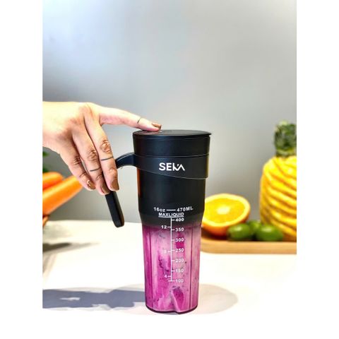 Máy Xay Sinh Tố Cầm Tay Seka NT889 - Công Suất 150W, Dung Tích 470ml, Thiết Kế Tiện Dụng, An Toàn, Phù Hợp Cho Công Sở, Du Lịch