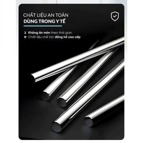 Bộ Đũa inox 10 Đôi Haatz HCS079 (CIM316) - Đũa inox 316L Siêu Bền, An Toàn, Bảo Hành 24 Tháng