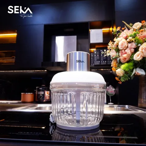 Máy Xay Thịt SEKA SK2287 Đa Năng 500W - Bộ 2 Cối Thủy Tinh, Lưỡi Dao 4/6 Cánh, Thiết Kế An Toàn, Hiệu Suất Cao, Sản Phẩm Chính Hãng