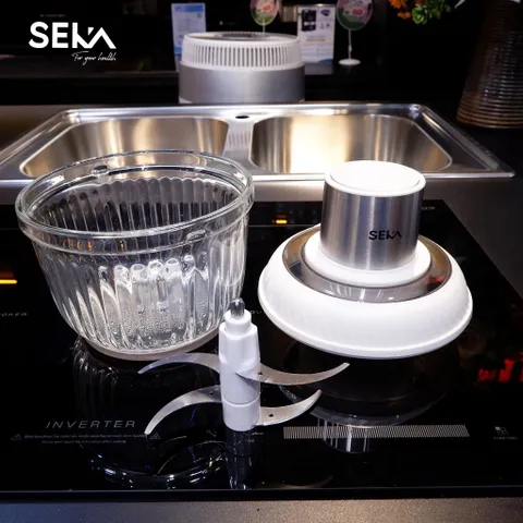 Máy Xay Thịt SEKA SK2287 Đa Năng 500W - Bộ 2 Cối Thủy Tinh, Lưỡi Dao 4/6 Cánh, Thiết Kế An Toàn, Hiệu Suất Cao, Sản Phẩm Chính Hãng