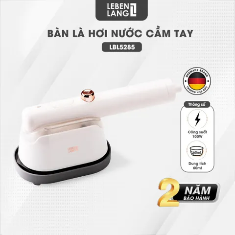Bàn Là Hơi Nước Mini LEBENLANG LBL5285 Công Suất 1000W, Làm Nóng Trong 30s, Mặt Là Phủ Gốm - Hàng Chính Hãng