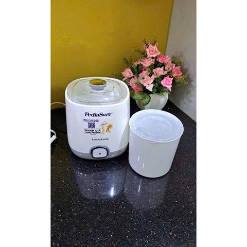 Máy Làm Sữa Chua Tự Động Lock&Lock EJY110SLV 1000ml - Uống Men Tại Nhà, Bảo Hành 24 Tháng, Thiết Kế Sang Trọng