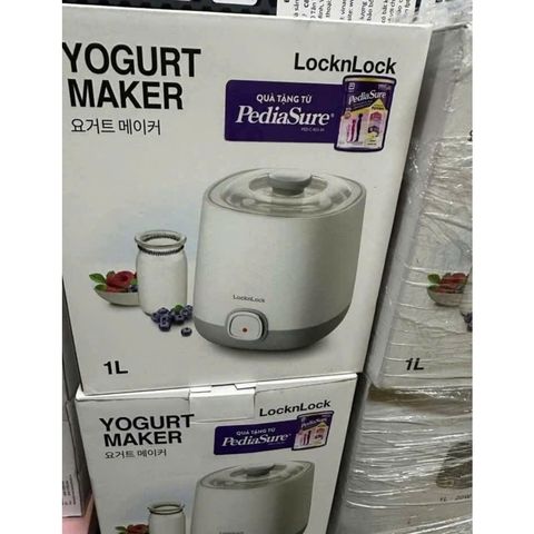 Máy Làm Sữa Chua Tự Động Lock&Lock EJY110SLV 1000ml - Uống Men Tại Nhà, Bảo Hành 24 Tháng, Thiết Kế Sang Trọng