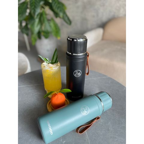 Bình Giữ Nhiệt 2GOOD X8F 750ml - Bình Inox Cao Cấp Kèm Lọc Trà, Thiết Kế Hiện Đại, Đen Nhám và Xanh Mint - Hàng Chính Hãng