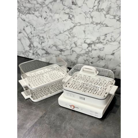 Nồi Hấp Điện Đa Năng 3 Tầng 18L Lebenlang LBEL5031 - Tiện Lợi, 900W, Giữ Vitamin, Hấp Thực Phẩm Tươi Ngon Cho Gia Đình