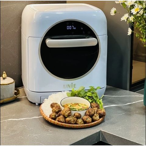 Nồi Chiên Hơi Nước Cao Cấp Unie Steam Color 1800W, 15L, Công Nghệ Chiên Hấp 2in1, Điều Khiển Cảm Ưng - Chính Hãng