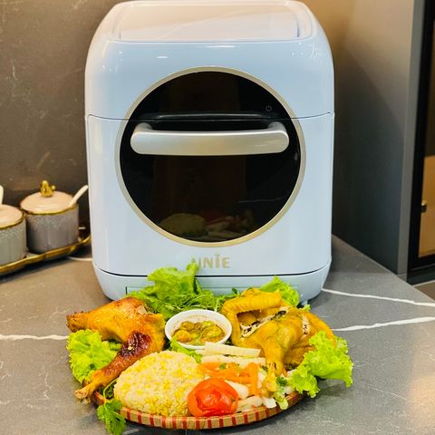 Nồi Chiên Hơi Nước Cao Cấp Unie Steam Color 1800W, 15L, Công Nghệ Chiên Hấp 2in1, Điều Khiển Cảm Ưng - Chính Hãng