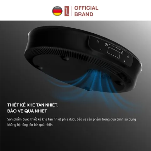 Bếp từ đơn LEBENLANG LBII5505 mặt kính chịu lực, hẹn giờ, cài đặt thời gian nấu, 2000W Chính Hãng