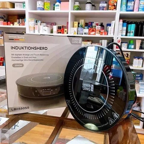 Bếp từ đơn LEBENLANG LBII5505 mặt kính chịu lực, hẹn giờ, cài đặt thời gian nấu, 2000W Chính Hãng
