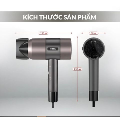Máy Sấy Tóc Haatz CIM908 - Chuyên Nghiệp 1800W 3 Chế Độ Nóng Lạnh, Tự Động Ngắt Khi Quá Nhiệt, Bảo Hành 2 Năm, Hàng Chính Hãng