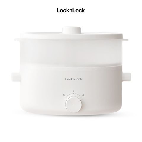 Nồi Điện Đa Năng LocknLock EJP134IVY 5L - Nấu Lẩu, Hấp, Chiên, Rán, Xào - Bảo Hành 2 Năm, 1350W, Chống Dính, Tiện Lợi Gia Đình