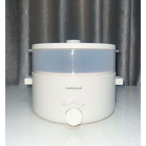 Nồi Điện Đa Năng LocknLock EJP134IVY 5L - Nấu Lẩu, Hấp, Chiên, Rán, Xào - Bảo Hành 2 Năm, 1350W, Chống Dính, Tiện Lợi Gia Đình