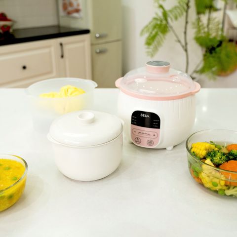 (Bảo Hành 1 Năm) Nồi Nấu Cháo Chậm SEKA SK6132 Dung Tích 0.8L, 6 Tính Năng, Hàng Chính Hãng