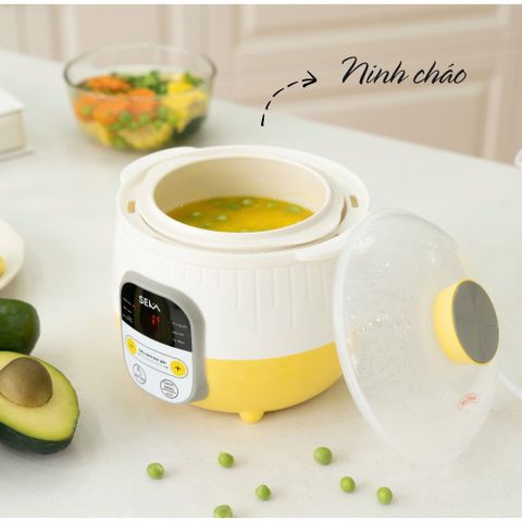 (Bảo Hành 1 Năm) Nồi Nấu Cháo Chậm SEKA SK6132 Dung Tích 0.8L, 6 Tính Năng, Hàng Chính Hãng